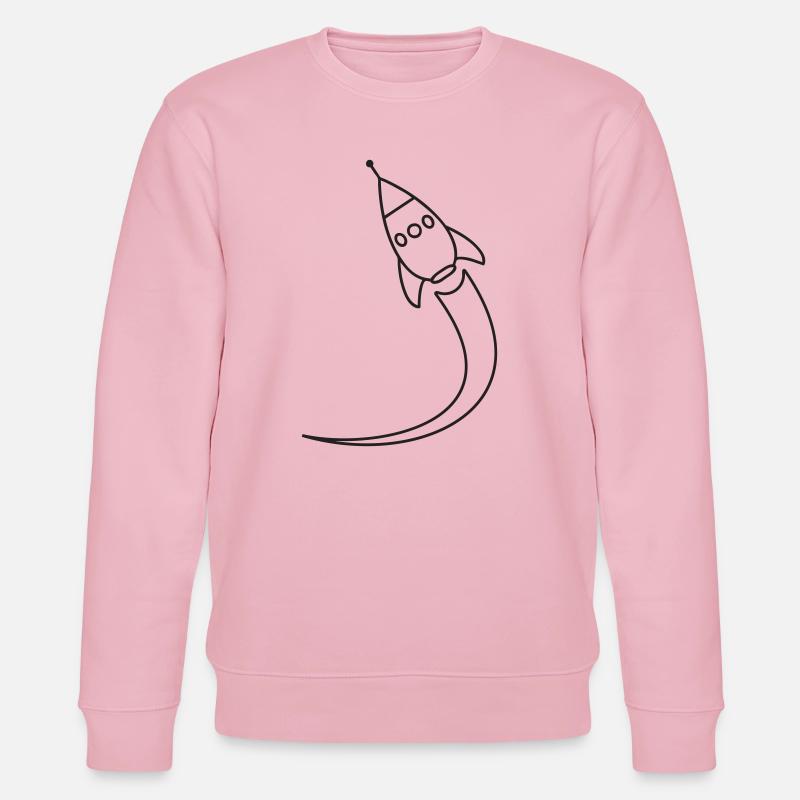 Lancement d’une fusée dans l’espace - Sweat bio CHANGER Stanley/Stella Unisexe - rose pâle