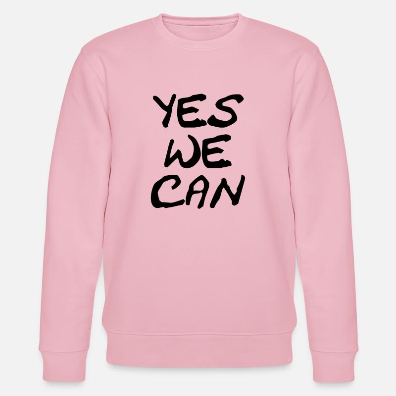 yes we can - Stanley/Stella Unisex Bio-Sweatshirt CHANGER  - Hellrosa