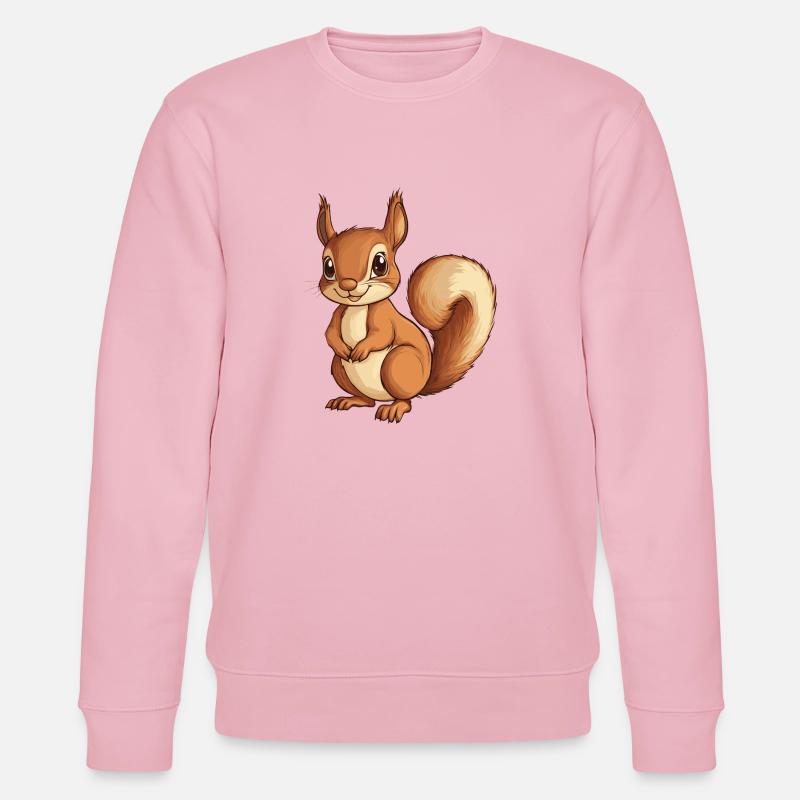Eichhörnchen - Stanley/Stella Unisex Bio-Sweatshirt CHANGER  - Hellrosa
