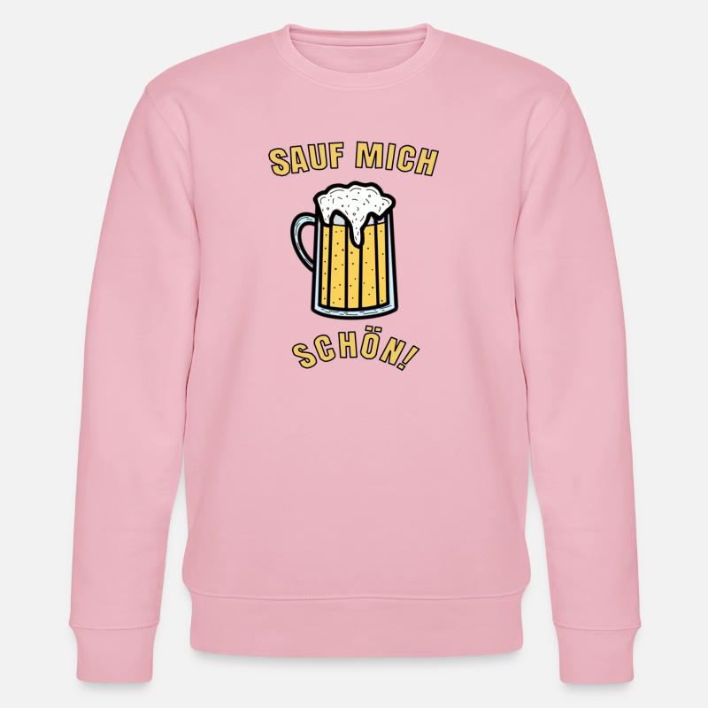 Sauf mich schön! - Stanley/Stella Unisex Bio-Sweatshirt CHANGER  - Hellrosa