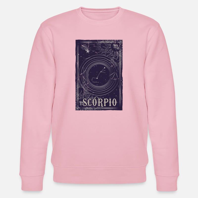 Skorpion Sternbild Nachthimmel - Stanley/Stella Unisex Bio-Sweatshirt CHANGER  - Hellrosa