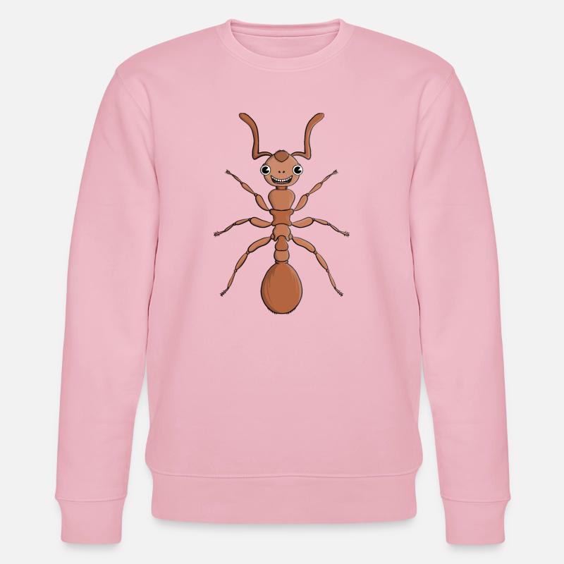 Umarme eine Ameise - Stanley/Stella Unisex Bio-Sweatshirt CHANGER  - Hellrosa
