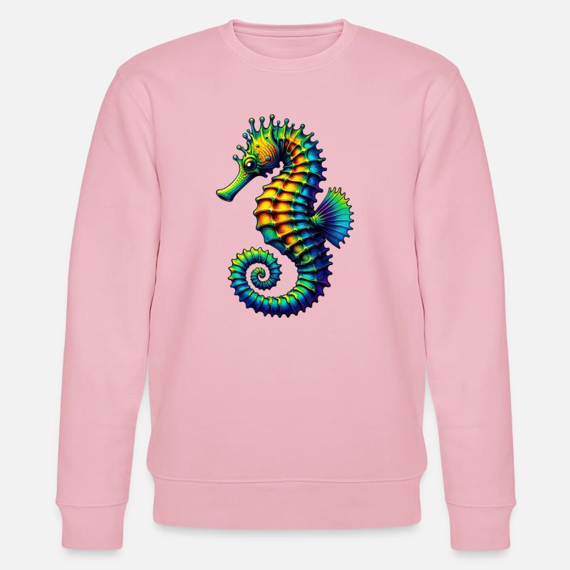 Seepferdchen - Stanley/Stella Unisex Bio-Sweatshirt CHANGER  - Hellrosa