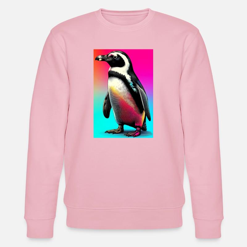 Pinguin - Stanley/Stella Unisex Bio-Sweatshirt CHANGER - Hellrosa