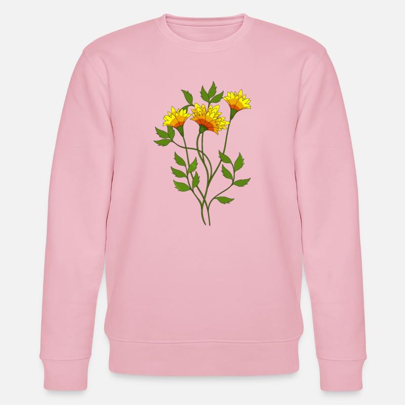Blumen - Stanley/Stella Unisex Bio-Sweatshirt CHANGER  - Hellrosa