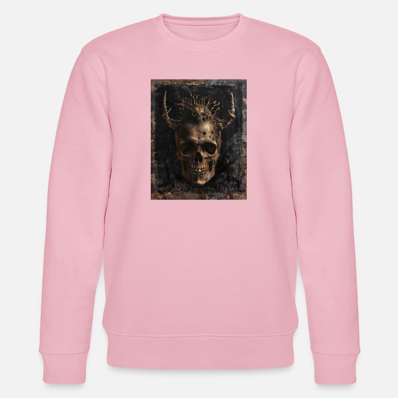 Golden Demonskull - Stanley/Stella Unisex Bio-Sweatshirt CHANGER  - Hellrosa