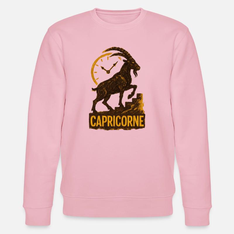 Steinbock Sternzeichen - Astrologie - Stanley/Stella Unisex Bio-Sweatshirt CHANGER  - Hellrosa