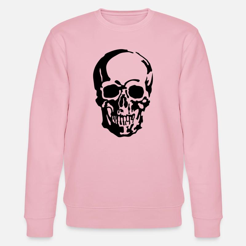 Schädel - Stanley/Stella Unisex Bio-Sweatshirt CHANGER  - Hellrosa