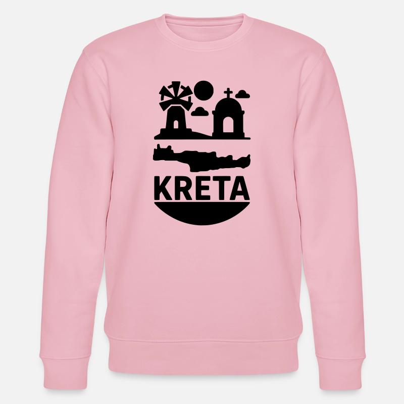 Île monumentale de Crète, Grèce - Sweat bio CHANGER Stanley/Stella Unisexe - rose pâle