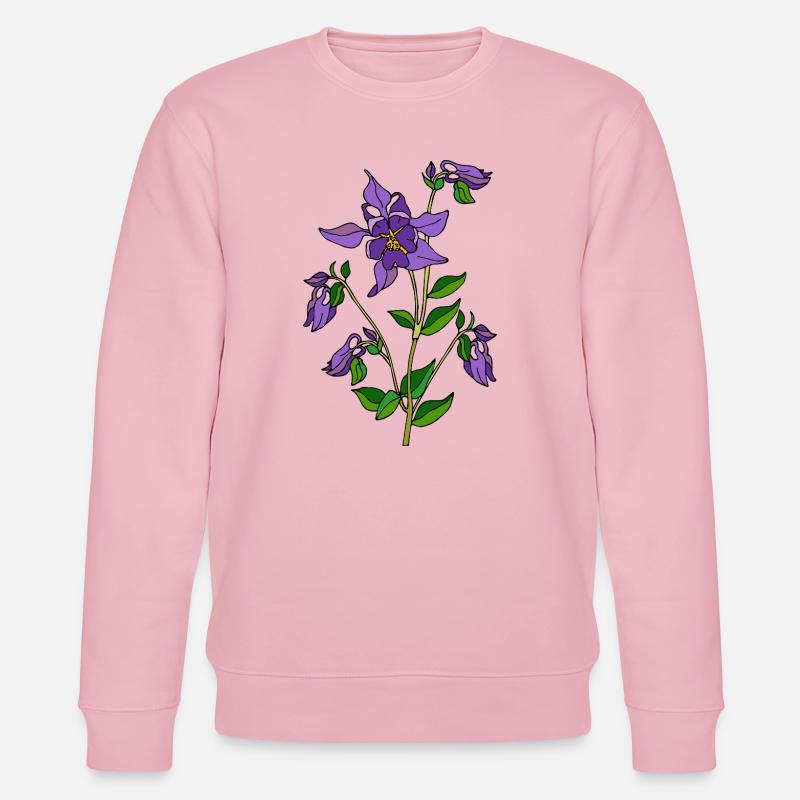 Fleur - Sweat bio CHANGER Stanley/Stella Unisexe - rose pâle