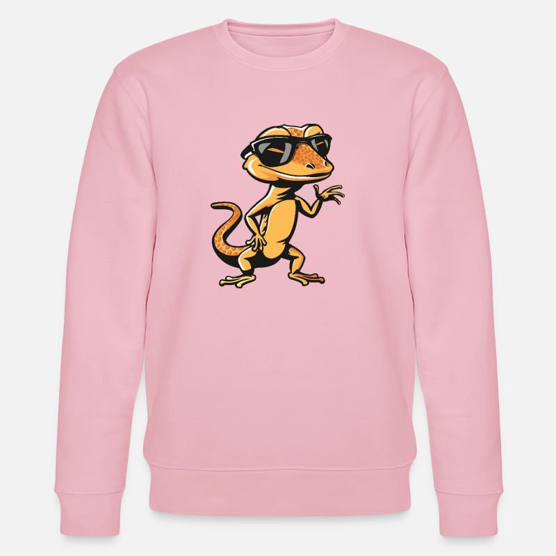 Echse Cool Comic - Stanley/Stella Unisex Bio-Sweatshirt CHANGER  - Hellrosa