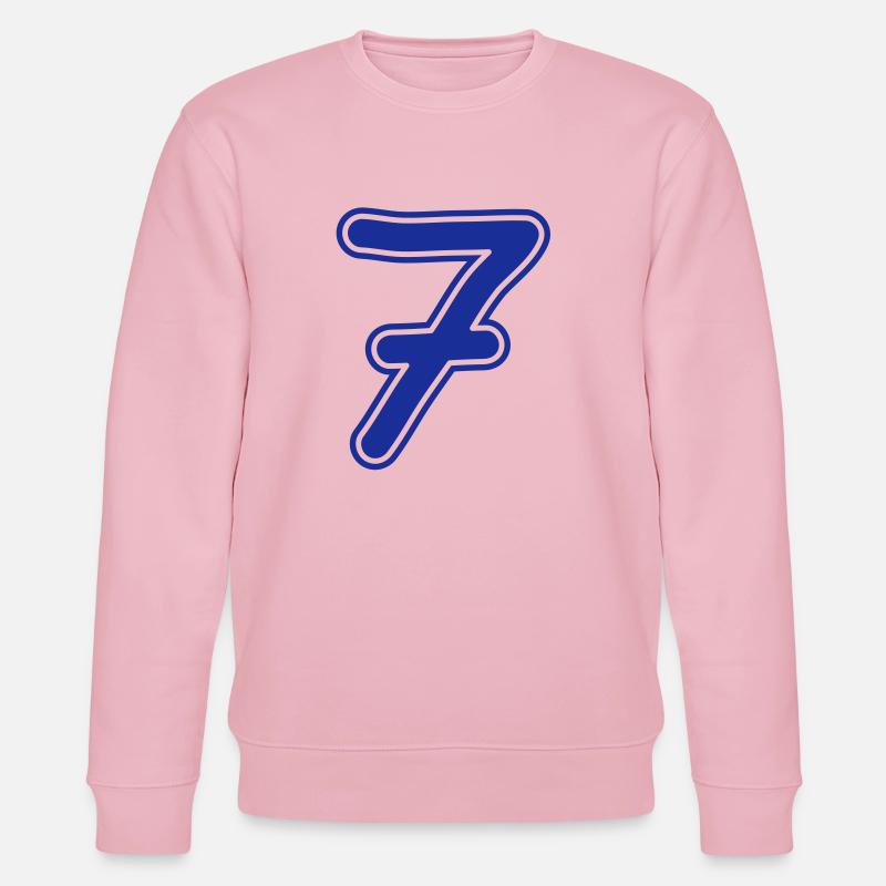 number_seven_1c - Stanley/Stella Unisex Bio-Sweatshirt CHANGER  - Hellrosa