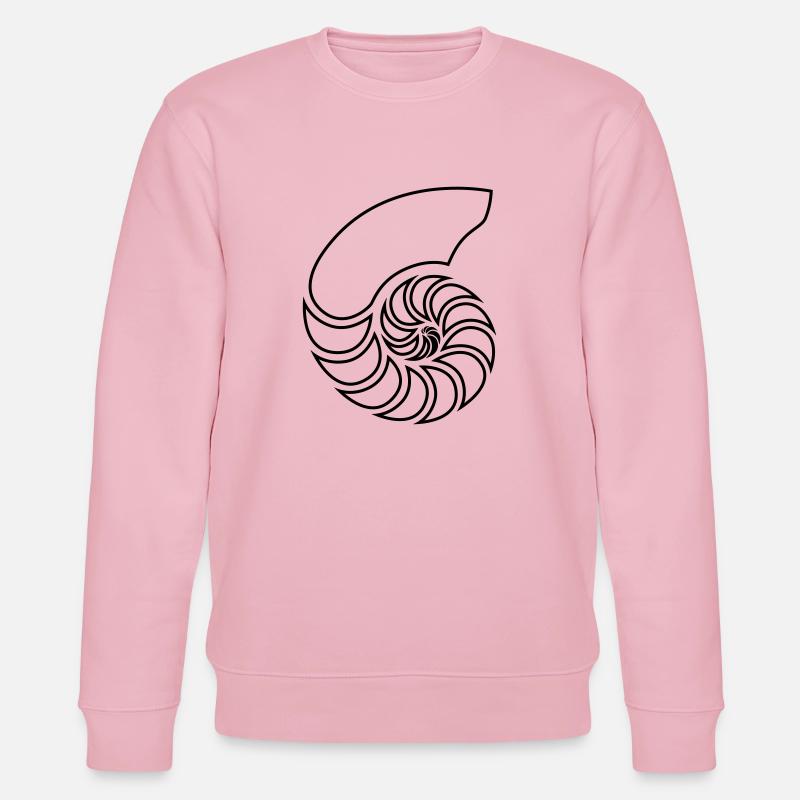 Nautilus Spirale Shell - Stanley/Stella Unisex Bio-Sweatshirt CHANGER  - Hellrosa