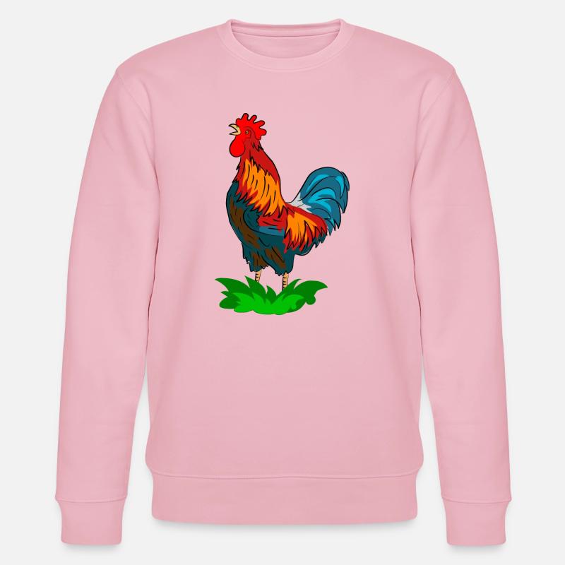 hahn vogel - Stanley/Stella Unisex Bio-Sweatshirt CHANGER  - Hellrosa