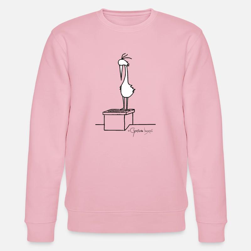 Dachvogel © Chyropterum Innoxius - Stanley/Stella Unisex Bio-Sweatshirt CHANGER - Hellrosa