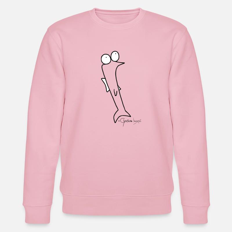 Plötzfisch © Chyropterum Innoxius - Stanley/Stella Unisex Bio-Sweatshirt CHANGER  - Hellrosa
