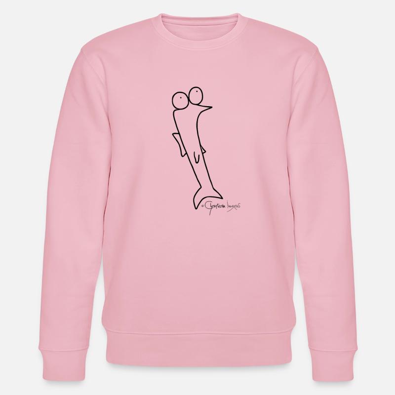 Plötzfisch © Chyropterum Innoxius - Stanley/Stella Unisex Bio-Sweatshirt CHANGER  - Hellrosa