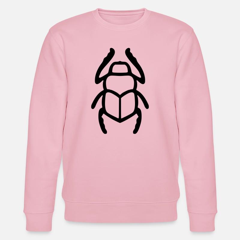 Skarabäus-Hieroglyphe - Stanley/Stella Unisex Bio-Sweatshirt CHANGER  - Hellrosa
