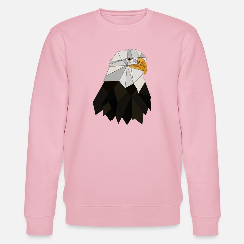 Adler geometrisch - Stanley/Stella Unisex Bio-Sweatshirt CHANGER  - Hellrosa