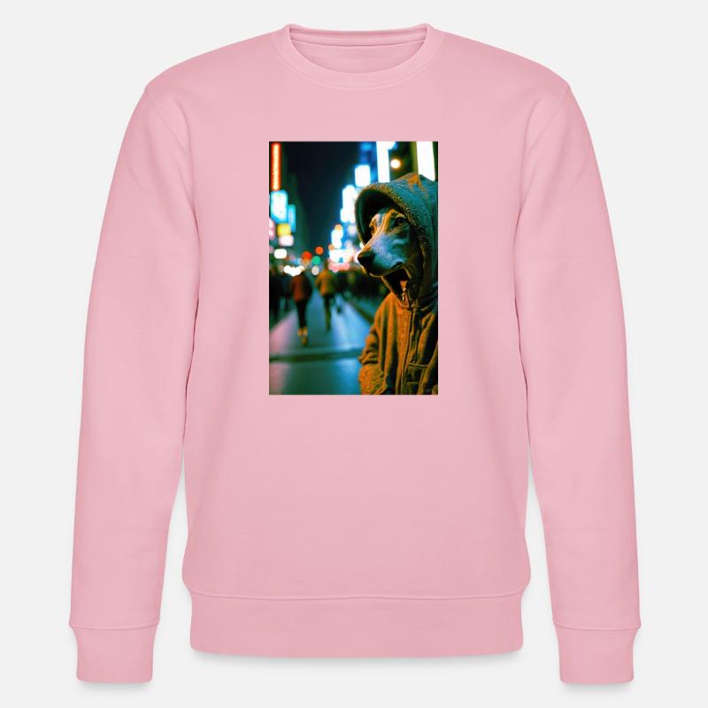 Cyrano dans la rue 01 - Sweat bio CHANGER Stanley/Stella Unisexe - rose pâle