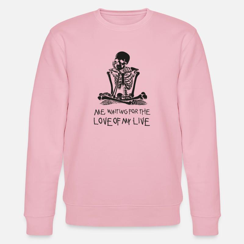 moi qui attends ma Saint-Valentin - Sweat bio CHANGER Stanley/Stella Unisexe - rose pâle