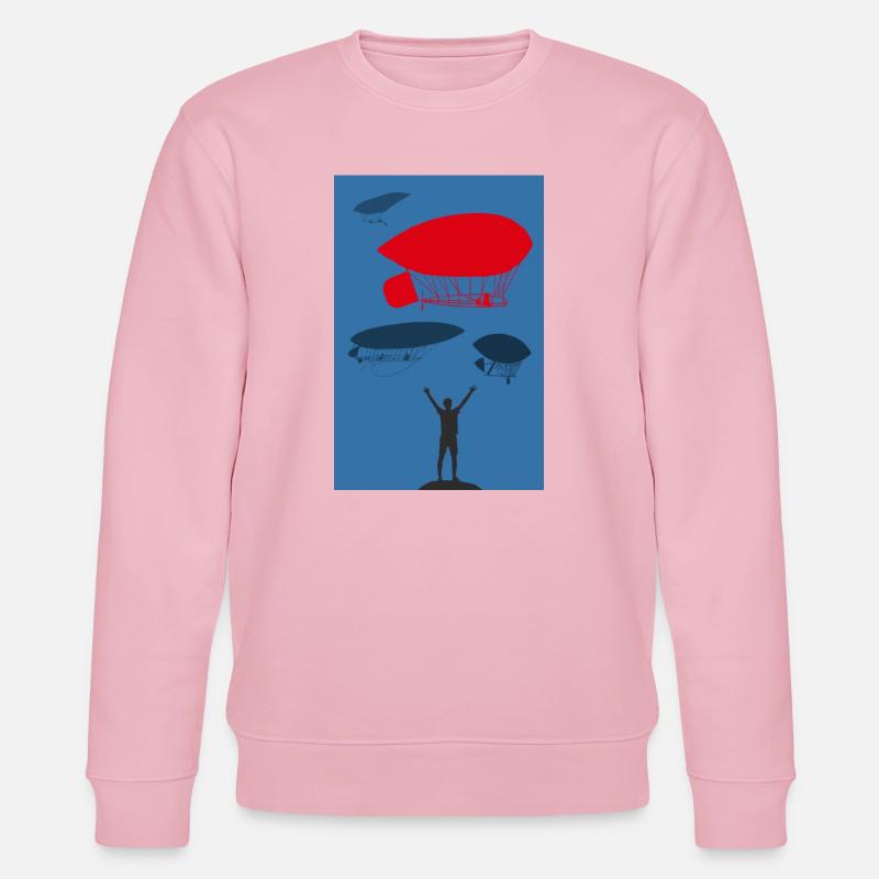 Flug - Stanley/Stella Unisex Bio-Sweatshirt CHANGER  - Hellrosa