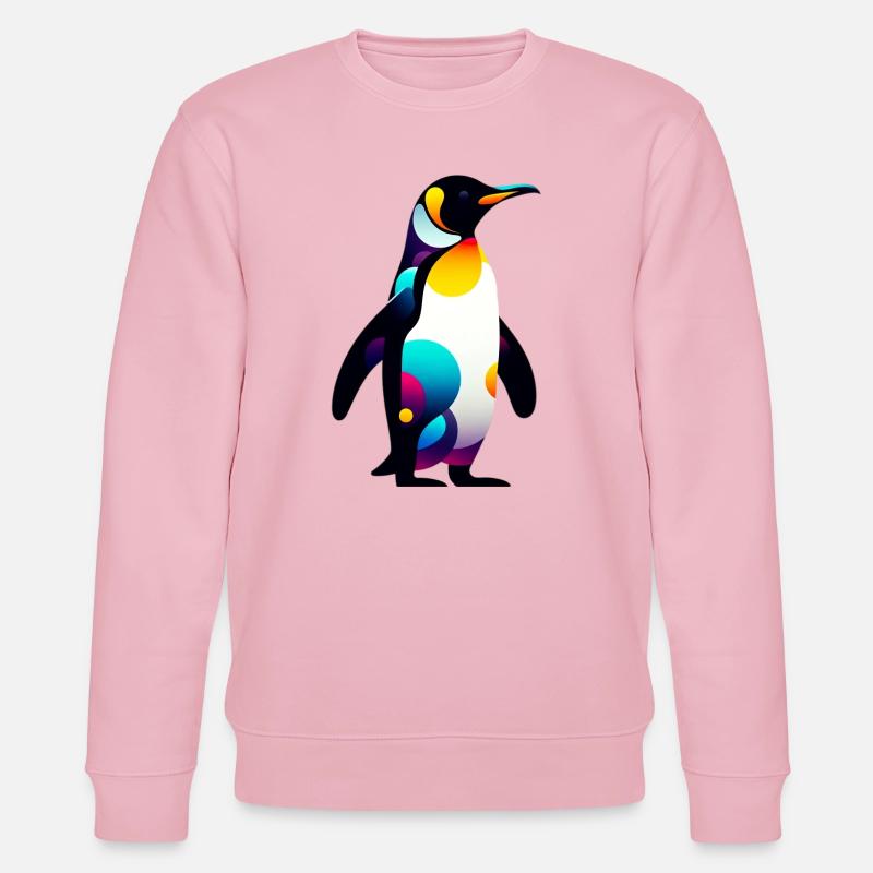 Pinguin - Stanley/Stella Unisex Bio-Sweatshirt CHANGER  - Hellrosa