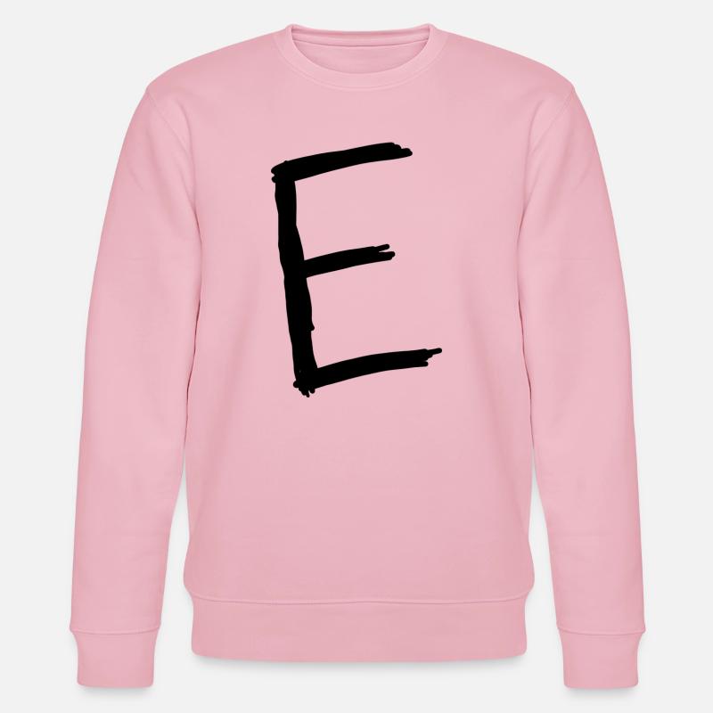 Buchstaben E - Stanley/Stella Unisex Bio-Sweatshirt CHANGER  - Hellrosa