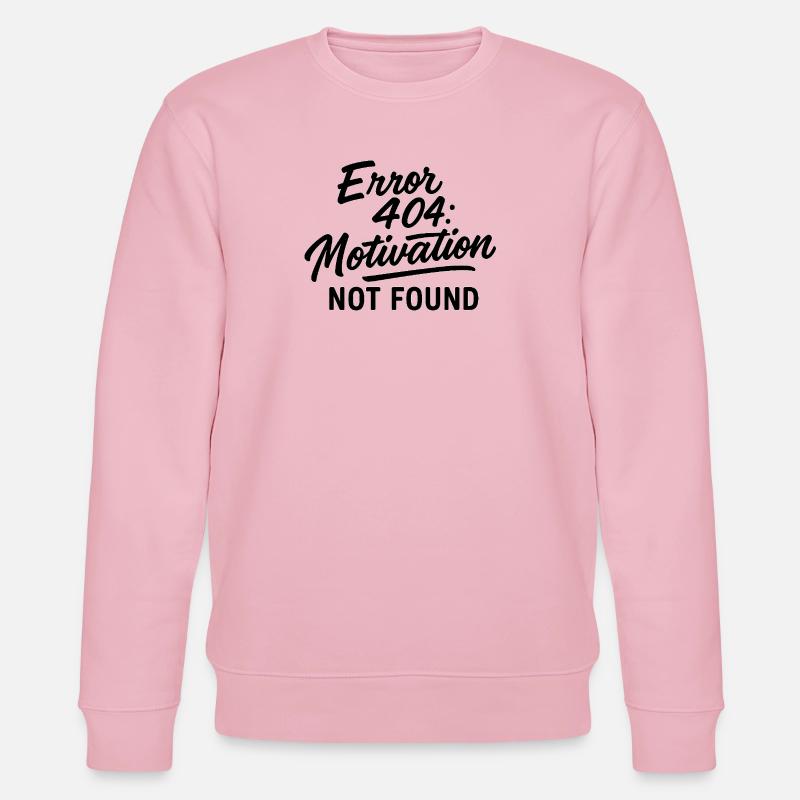 Justification Error 404 Design - Stanley/Stella CHANGER Unisex Organic Sweatshirt - cotton pink