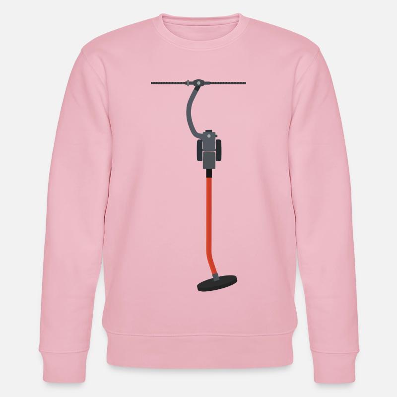 Téléski à boutons - Sweat bio CHANGER Stanley/Stella Unisexe - rose pâle