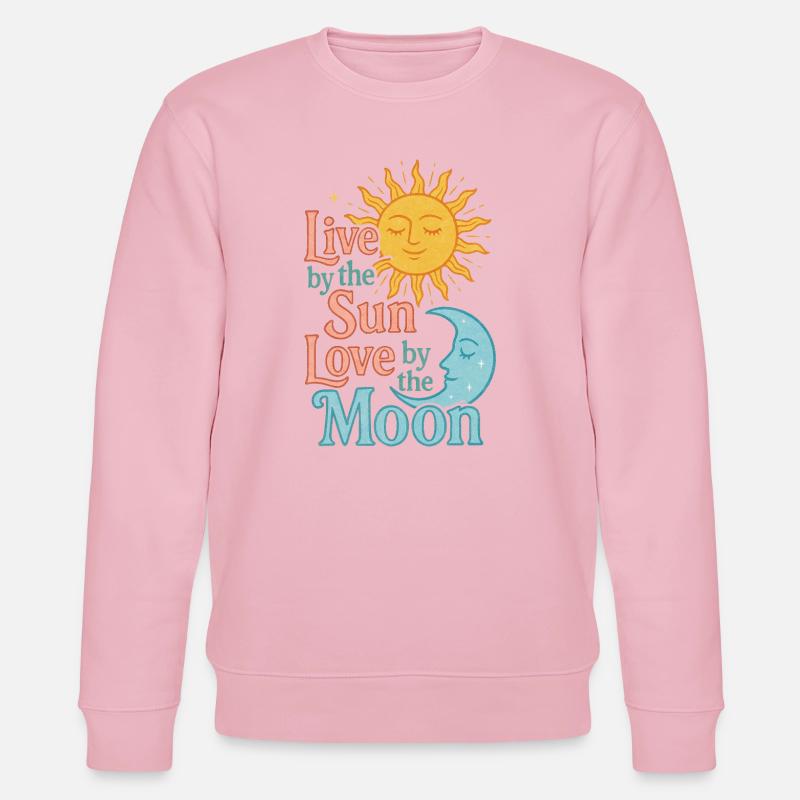 Citation de l’harmonie Soleil Lune - Sweat bio CHANGER Stanley/Stella Unisexe - rose pâle