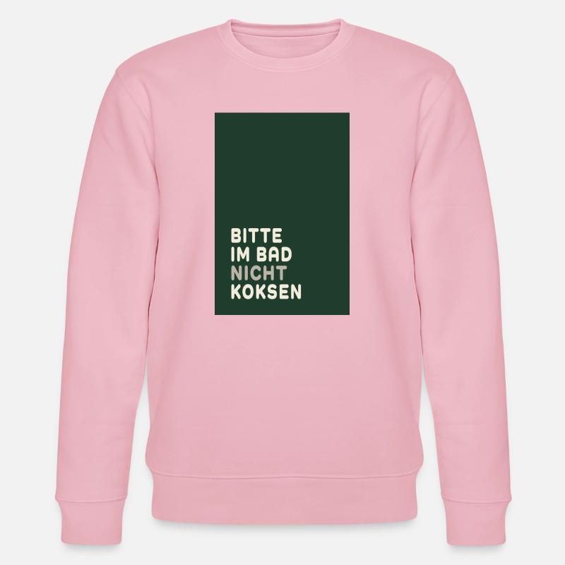 Minimal Statement – Dark Green & Cream Design - Stanley/Stella Unisex Bio-Sweatshirt CHANGER - Hellrosa