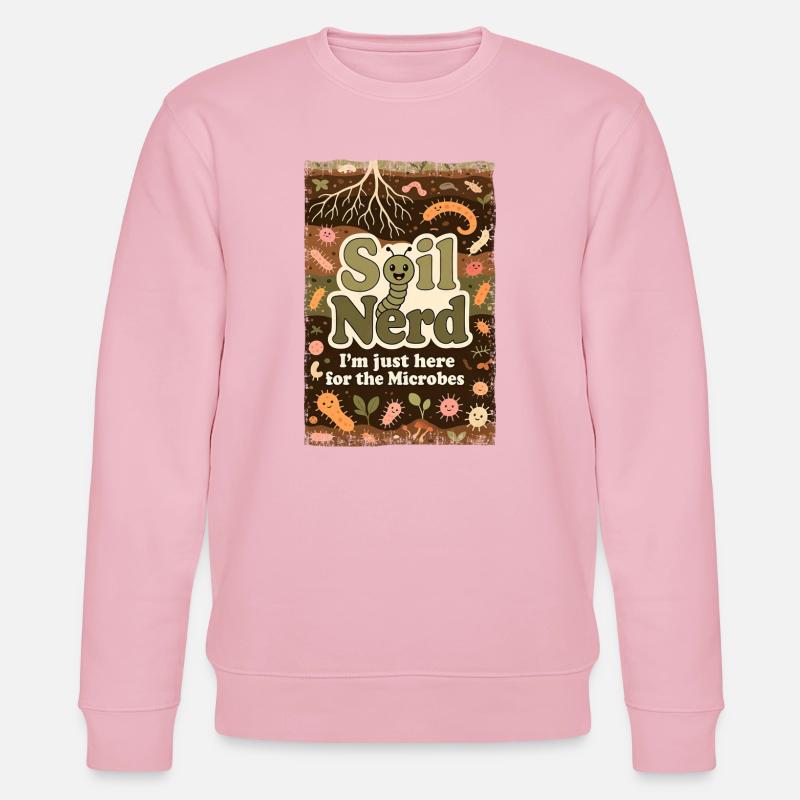 Bio Bärtner Self-Sufficiency Ecological Farmer Gar - Stanley/Stella CHANGER Unisex Organic Sweatshirt - cotton pink