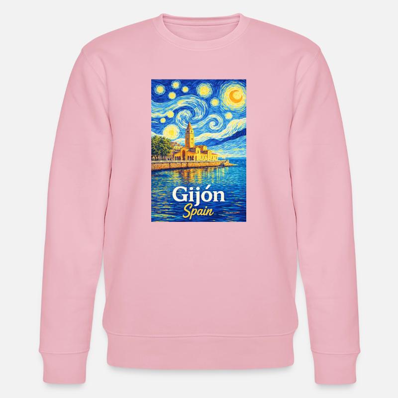 Gijon Spain - Stanley/Stella Unisex Bio-Sweatshirt CHANGER  - Hellrosa