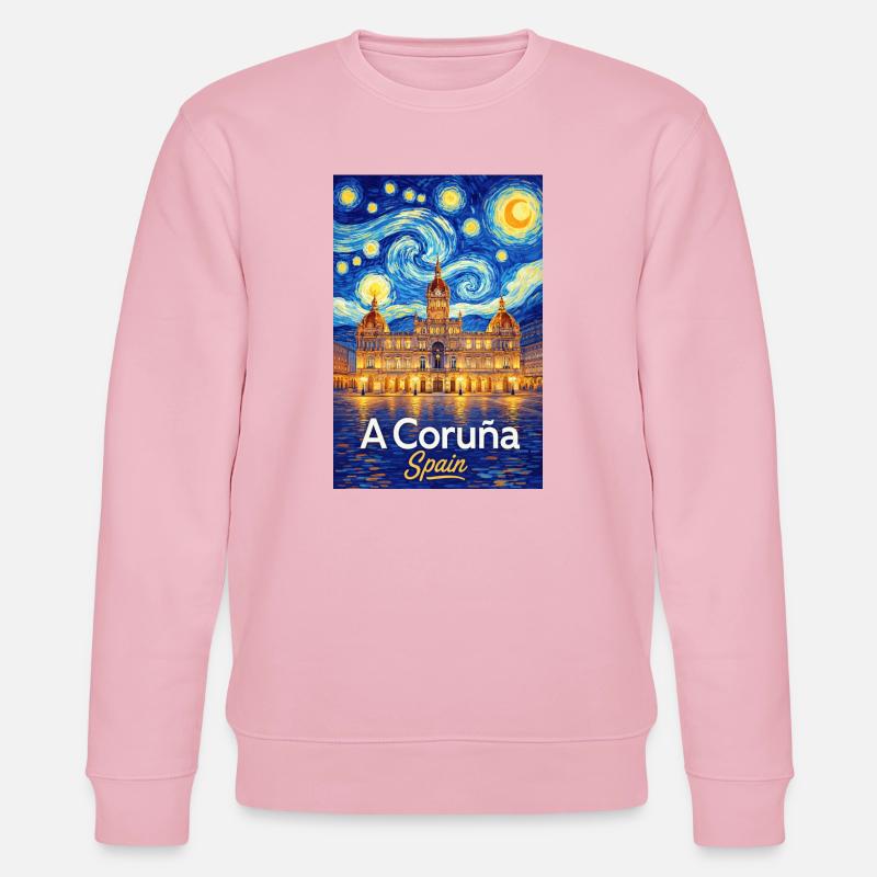 A Coruna Spain - Stanley/Stella Unisex Bio-Sweatshirt CHANGER  - Hellrosa