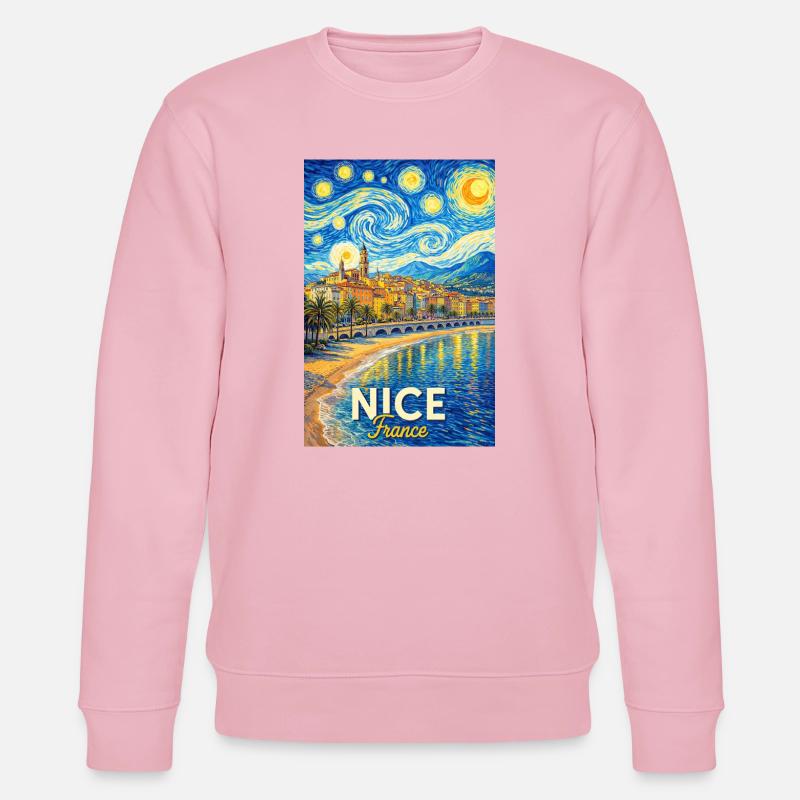 Nice, Frankreich - Stanley/Stella Unisex Bio-Sweatshirt CHANGER  - Hellrosa