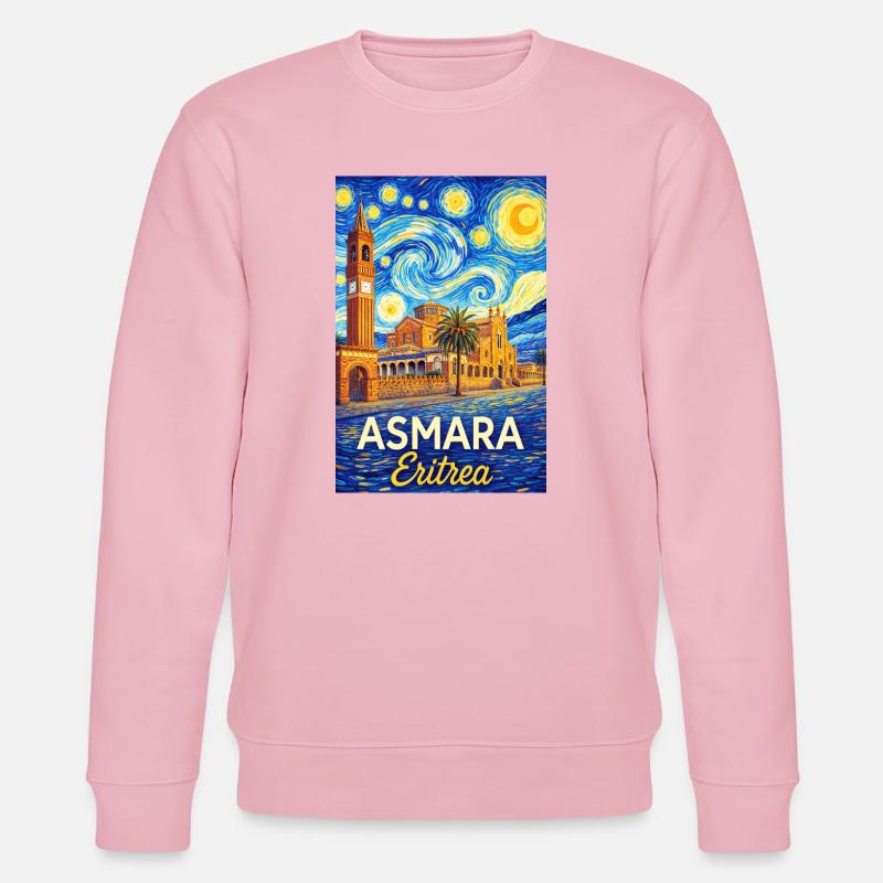 Asmara Eritrea Sternenstadt - Stanley/Stella Unisex Bio-Sweatshirt CHANGER - Hellrosa