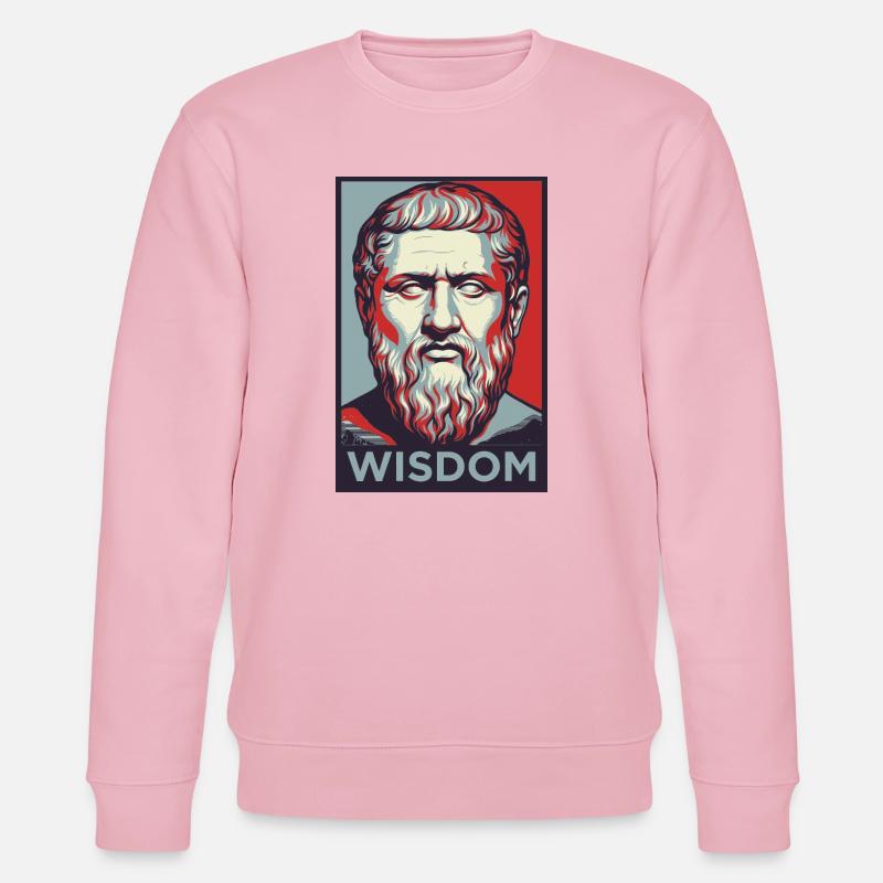 Wisdom Portrait Pop Art - Stanley/Stella Unisex Bio-Sweatshirt CHANGER  - Hellrosa