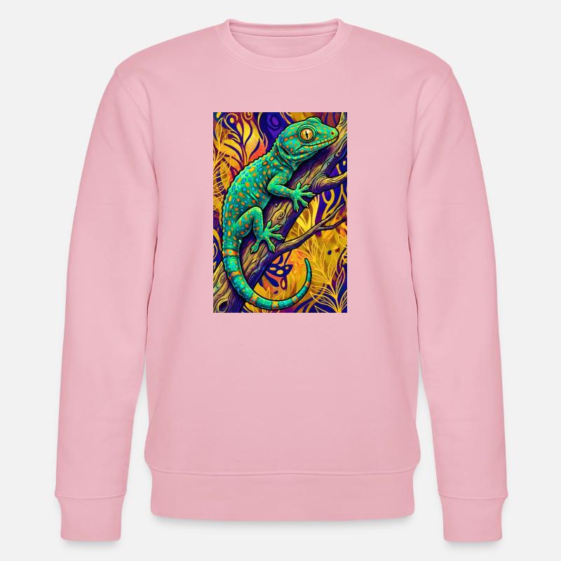 Gecko - Stanley/Stella Unisex Bio-Sweatshirt CHANGER - Hellrosa