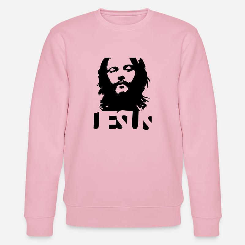 jesus - Stanley/Stella Unisex Bio-Sweatshirt CHANGER  - Hellrosa