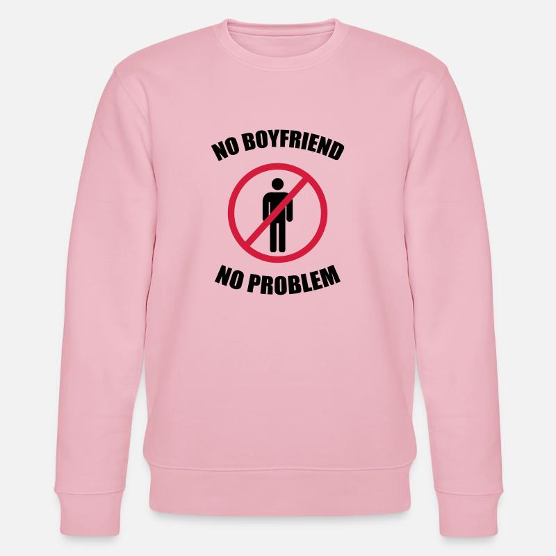 no_boyfriend_no_problem - Sweat bio CHANGER Stanley/Stella Unisexe - rose pâle