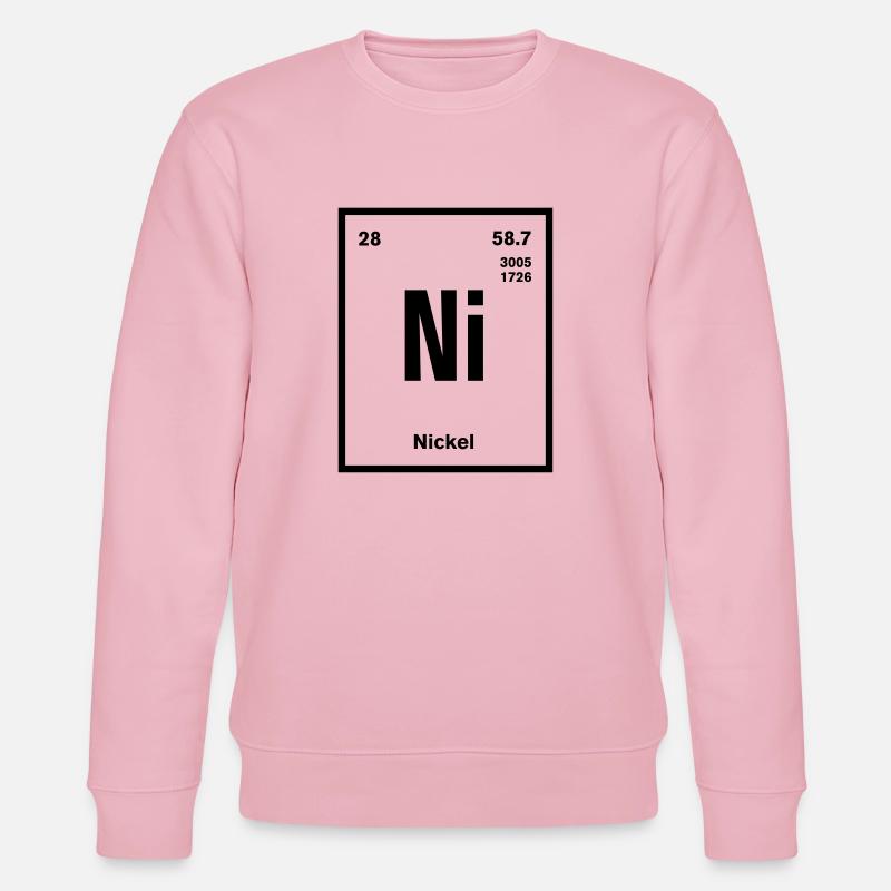 Nickel Element im Periodensystem - Stanley/Stella Unisex Bio-Sweatshirt CHANGER - Hellrosa