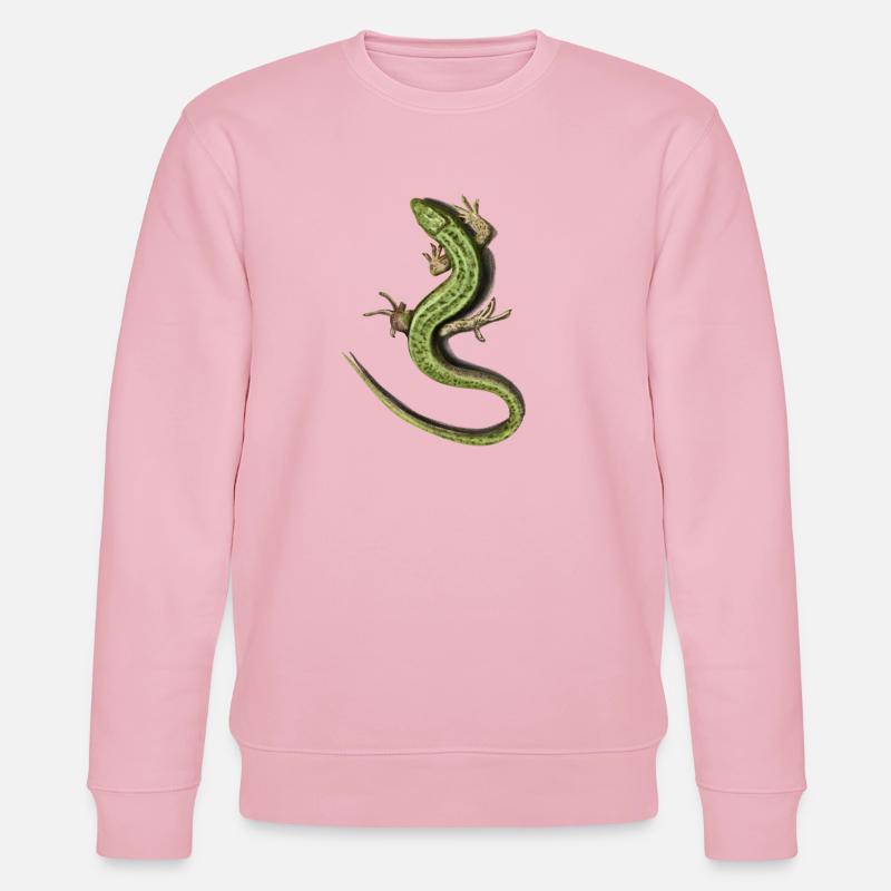 Eidechse - Stanley/Stella Unisex Bio-Sweatshirt CHANGER  - Hellrosa