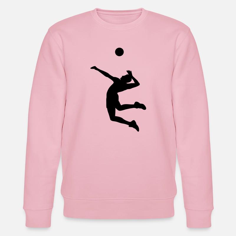 Volleyball - Stanley/Stella Unisex Bio-Sweatshirt CHANGER  - Hellrosa