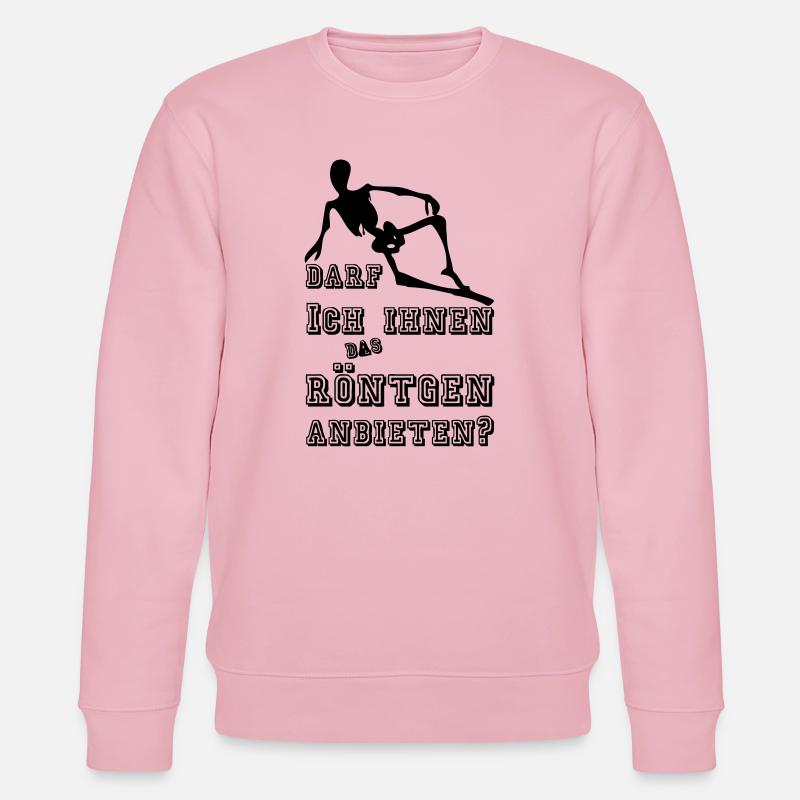 Röntgen anbieten Medizin Geschenk - Stanley/Stella Unisex Bio-Sweatshirt CHANGER  - Hellrosa