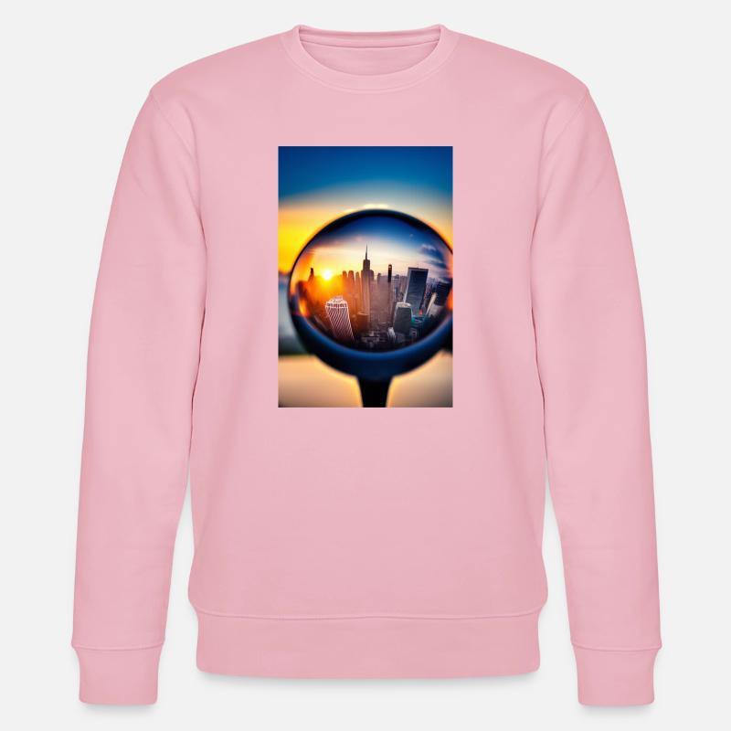 Stadt Kugel - Stanley/Stella Unisex Bio-Sweatshirt CHANGER  - Hellrosa