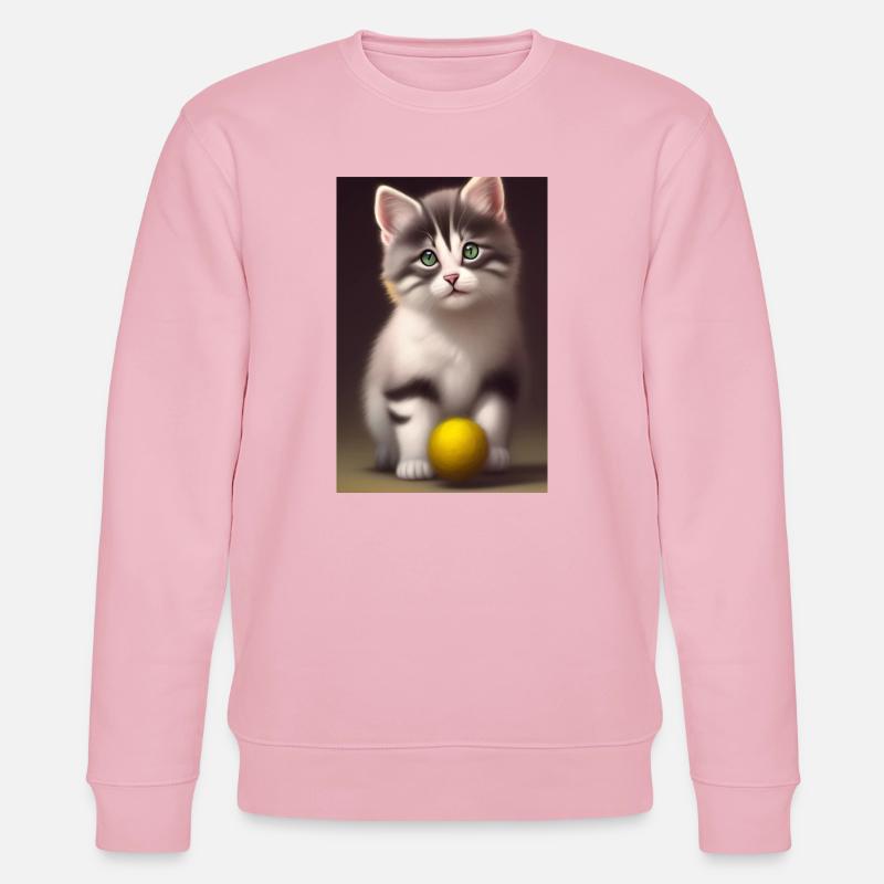 Baby Katze - Stanley/Stella Unisex Bio-Sweatshirt CHANGER  - Hellrosa