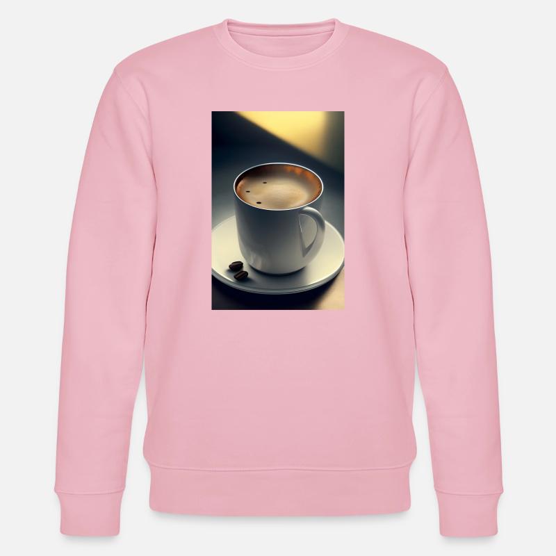 Kaffee, Kaffeebohnen - Stanley/Stella Unisex Bio-Sweatshirt CHANGER  - Hellrosa