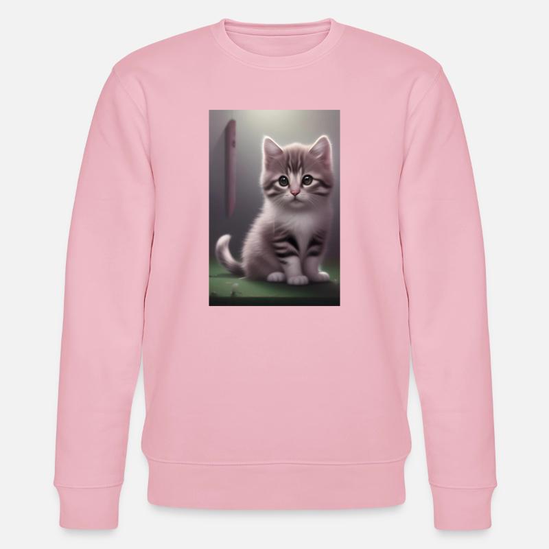 Baby Katze - Stanley/Stella Unisex Bio-Sweatshirt CHANGER  - Hellrosa