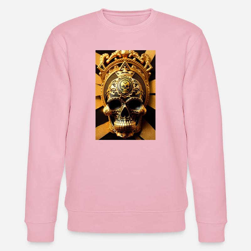 Maya-Schädel - Stanley/Stella Unisex Bio-Sweatshirt CHANGER  - Hellrosa